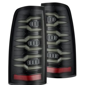Alpharex USA Tail Light Assembly, Luxx-Series, LED, Clear Polycarbonate Lens, Alpha-Black Polypropylene Housing – 620005