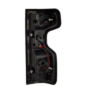 Alpharex USA Tail Light Assembly, Luxx-Series, LED, Clear/ Smoke Lens with C-Shaped Reflector, Black Housing – 620068