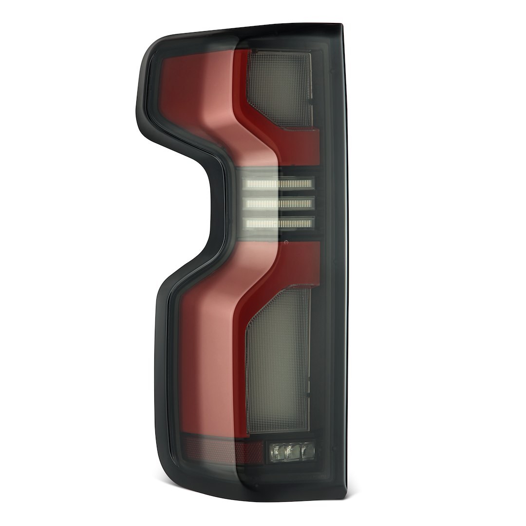 Alpharex USA Tail Light Assembly, Luxx-Series, LED, Clear/ Smoke Lens with C-Shaped Reflector, Black Housing – 620068