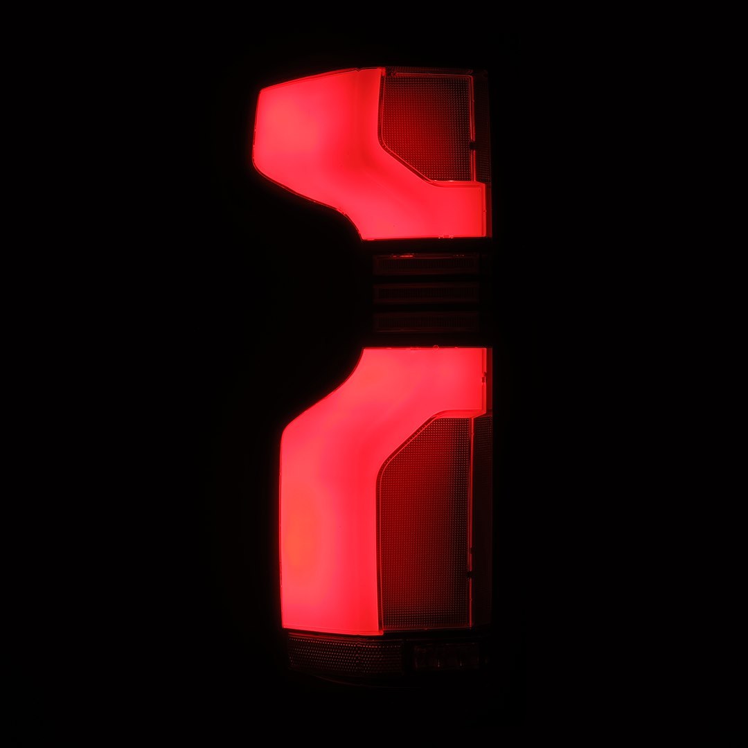 Alpharex USA Tail Light Assembly, Luxx-Series, LED, Clear/ Smoke Lens with C-Shaped Reflector, Black Housing – 620068