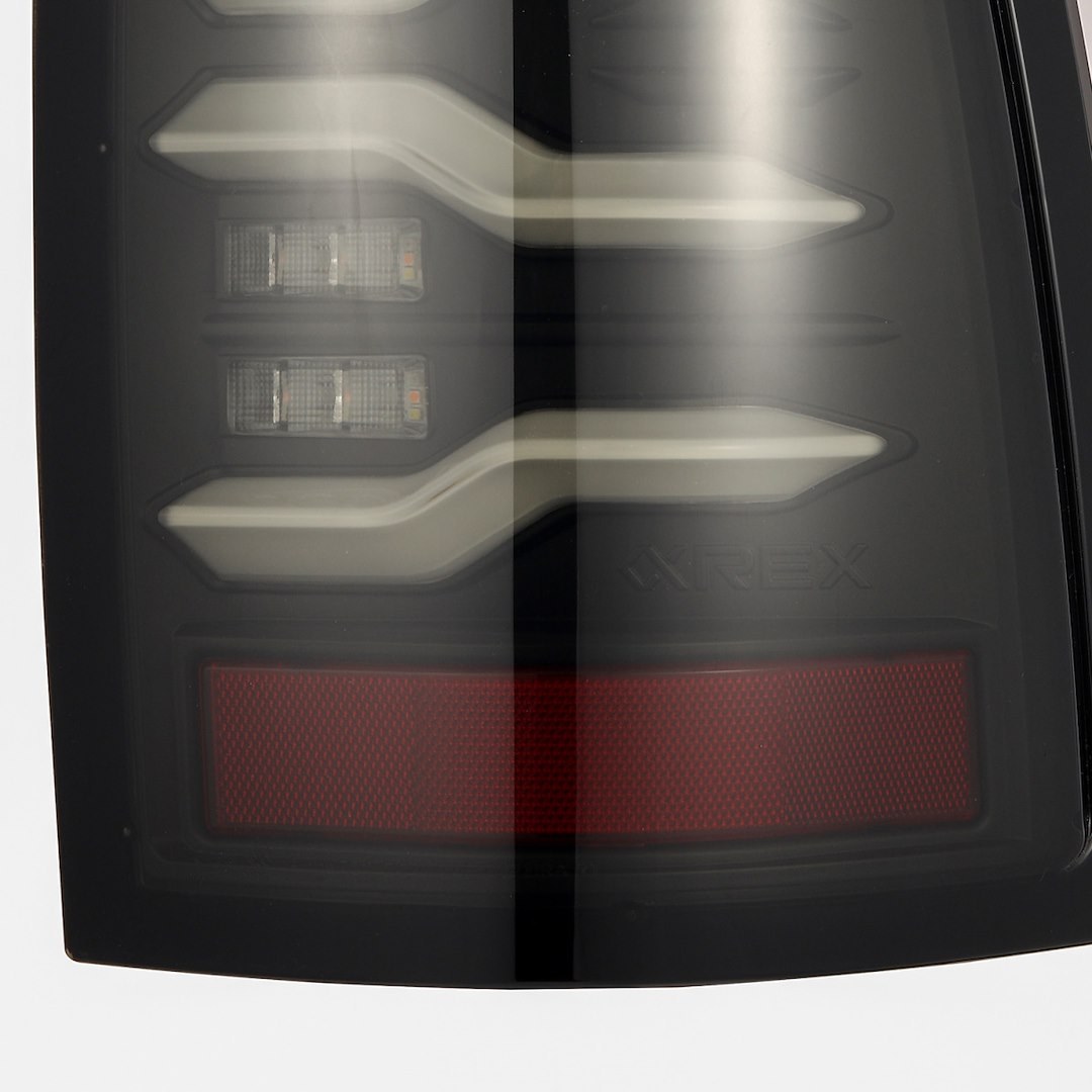 Alpharex USA Tail Light Assembly, Luxx-Series, LED, Smoke Lens, Black Housing – 640000