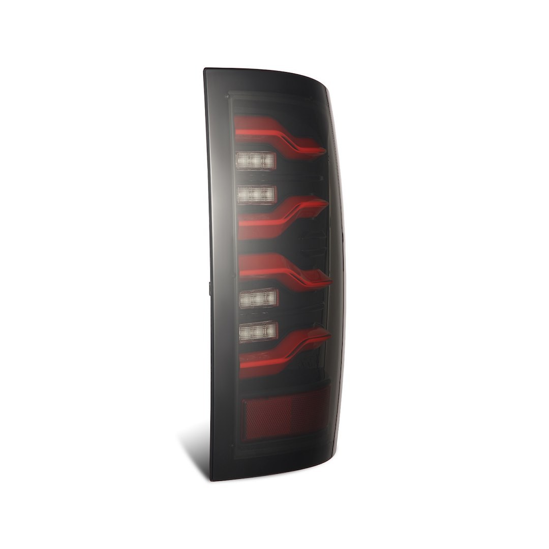 Alpharex USA Tail Light Assembly, Luxx-Series, LED, Smoke Lens, Black/ Red Housing – 640001