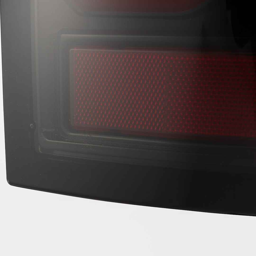 Alpharex USA Tail Light Assembly, Luxx-Series, LED, Smoke Lens, Black/ Red Housing – 640001