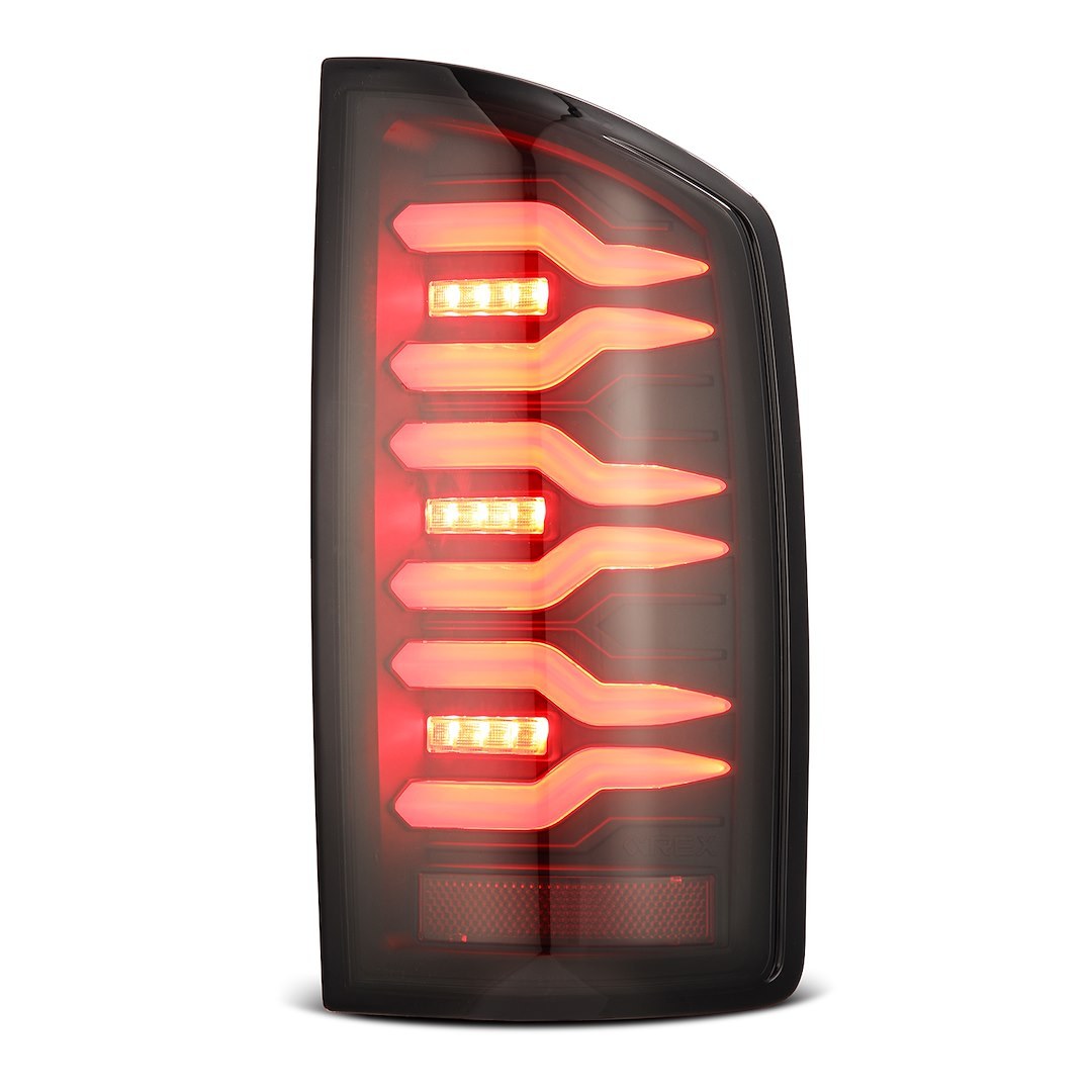 Alpharex USA Tail Light Assembly, Luxx-Series, LED, Clear Lens, Black Housing – 641040