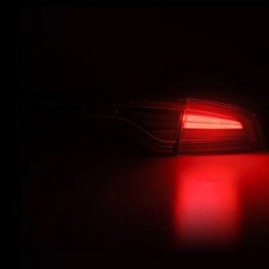 Alpharex USA Tail Light Assembly, Nova-Series, Prismatic LED, Clear/ Smoke Polycarbonate Lens, Alpha-Black Polypropylene Housing – 642022