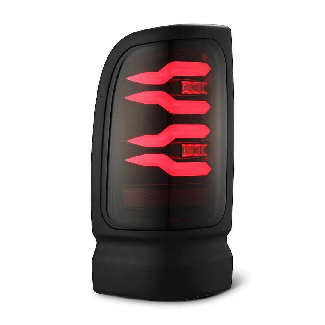 Alpharex USA Tail Light Assembly, Luxx-Series, LED, Smoked Polycarbonate Lens, Black Polypropylene Housing with Red Tubes – 643003