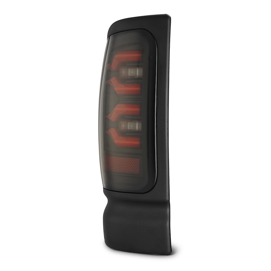 Alpharex USA Tail Light Assembly, Luxx-Series, LED, Smoked Polycarbonate Lens, Black Polypropylene Housing with Red Tubes – 643003