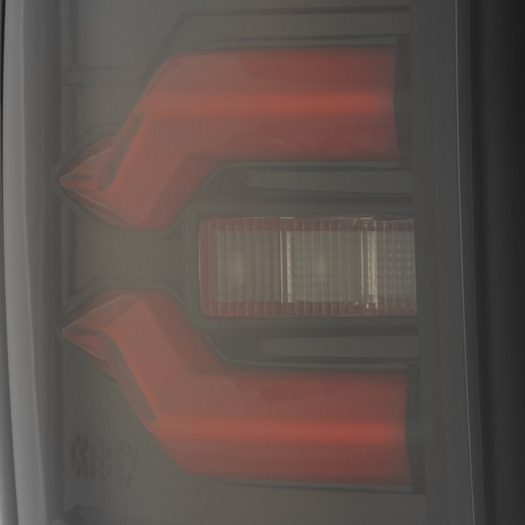 Alpharex USA Tail Light Assembly, Luxx-Series, LED, Smoked Polycarbonate Lens, Black Polypropylene Housing with Red Tubes – 643003