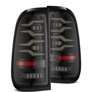Alpharex USA Tail Light Assembly, Luxx-Series, LED, Clear Lens, Alpha Black Housing – 658001