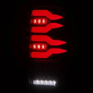 Alpharex USA Tail Light Assembly, Luxx-Series, LED, Clear Lens, Alpha Black Housing – 658001