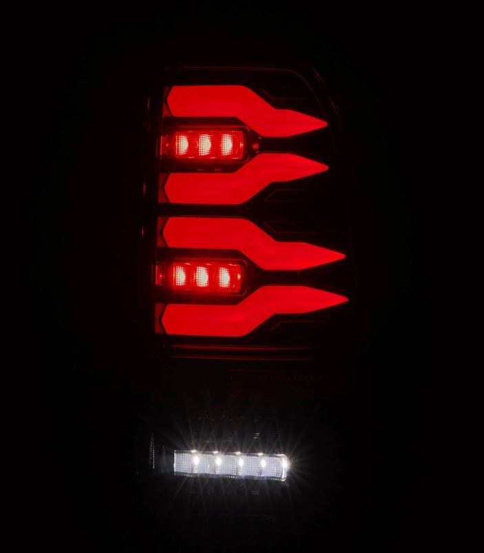 Alpharex USA Tail Light Assembly, Luxx-Series, LED, Clear Lens, Alpha Black Housing – 658001