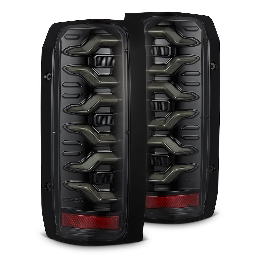 Alpharex USA Tail Light Assembly, Luxx-Series, LED, Clear Polycarbonate Lens, Alpha-Black Polypropylene Housing – 658006