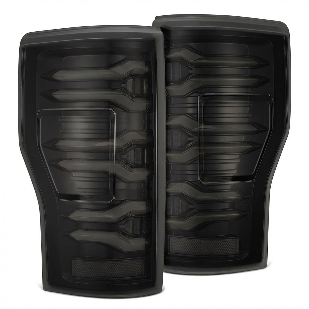 Alpharex USA Tail Light Assembly, Luxx-Series, LED, Clear Polycarbonate Lens, Alpha-Black Polypropylene Housing – 659090