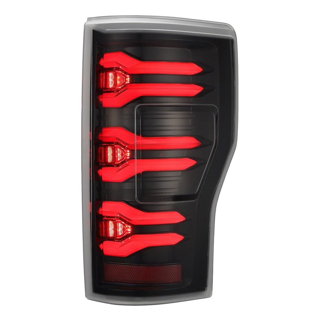 Alpharex USA Tail Light Assembly, Luxx-Series, LED, Clear Polycarbonate Lens, Alpha-Black Polypropylene Housing – 659090