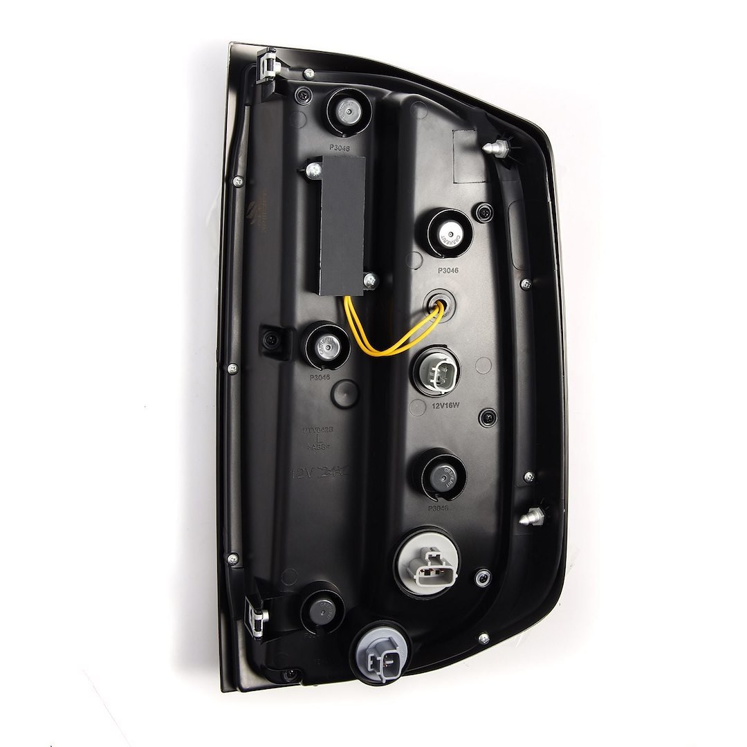 Alpharex USA Tail Light Assembly, Luxx-Series, LED, Smoke Lens, Alpha Black Housing – 672030