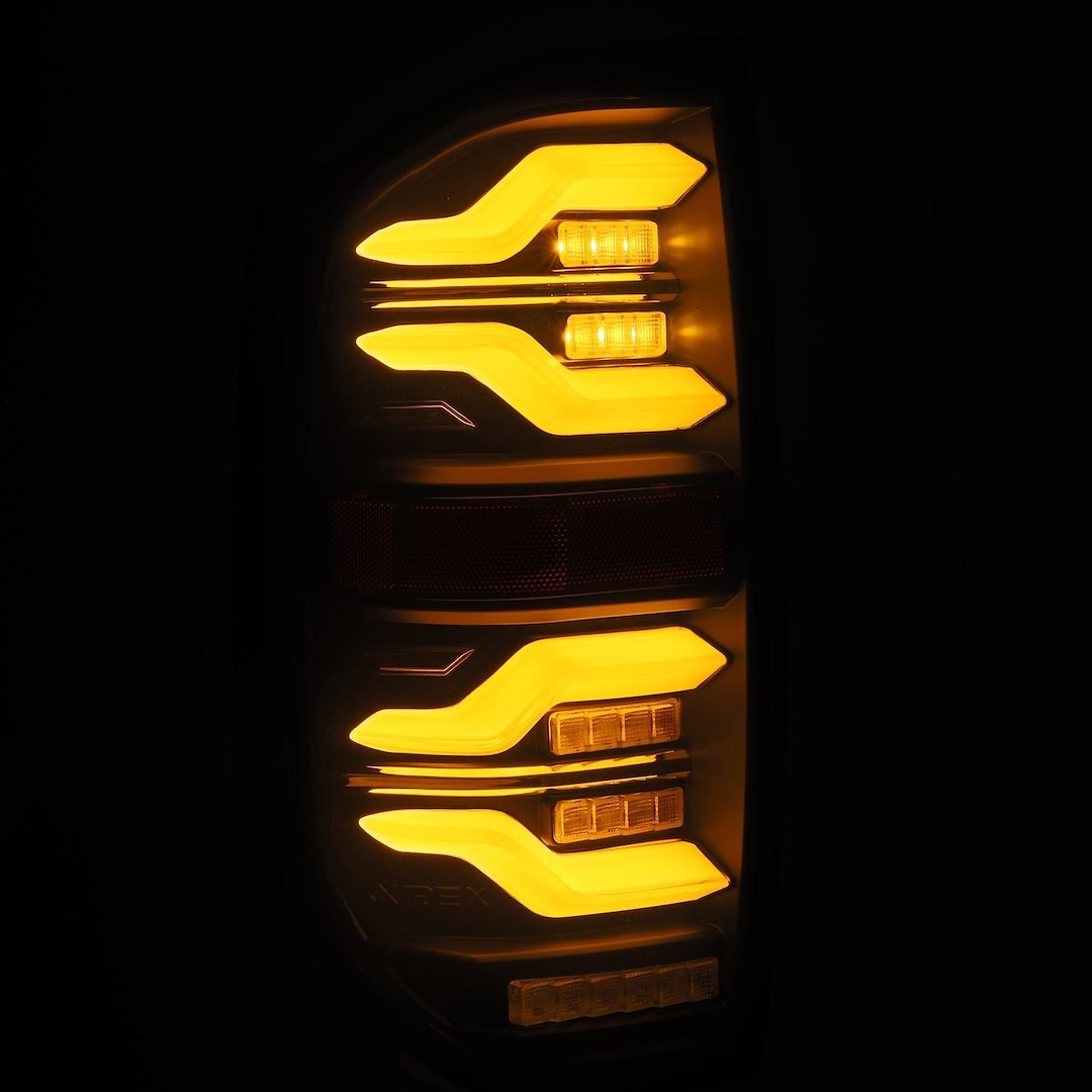 Alpharex USA Tail Light Assembly, Luxx-Series, LED, Smoke Lens, Alpha Black Housing – 672030