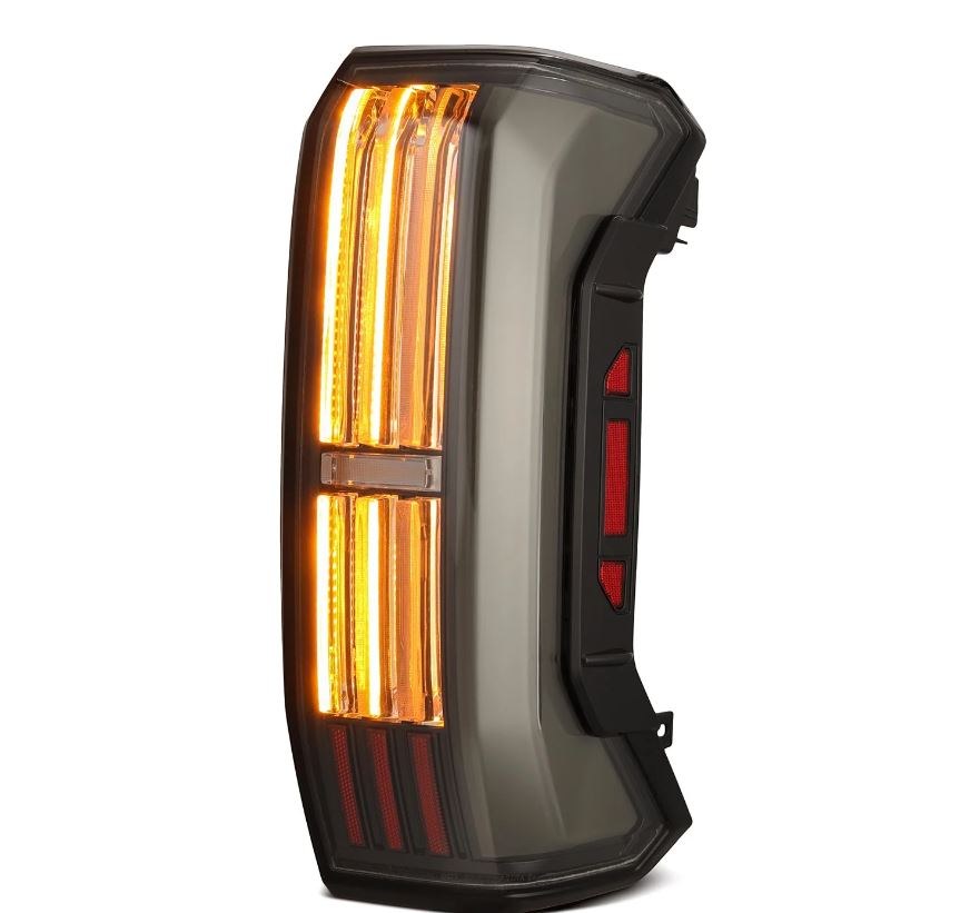 Alpharex USA Tail Light Assembly, Nova-Series, Prismatic LED, Clear/ Smoke Polycarbonate Lens, Alpha-Black Polypropylene Housing – 673001