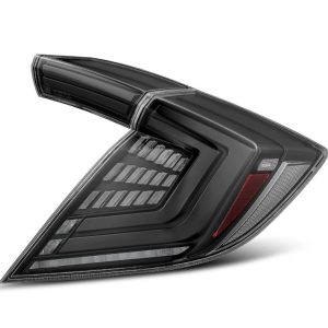 Alpharex USA Tail Light Assembly, Nova-Series, Prismatic LED, Clear Polycarbonate Lens, Alpha-Black Polypropylene Housing – 676000