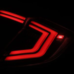 Alpharex USA Tail Light Assembly, Nova-Series, Prismatic LED, Clear Polycarbonate Lens, Alpha-Black Polypropylene Housing – 676000