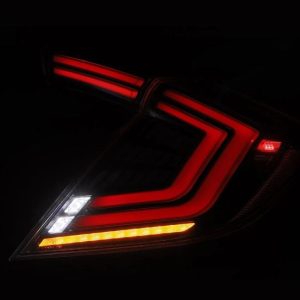 Alpharex USA Tail Light Assembly, Nova-Series, Prismatic LED, Clear Polycarbonate Lens, Alpha-Black Polypropylene Housing – 676000