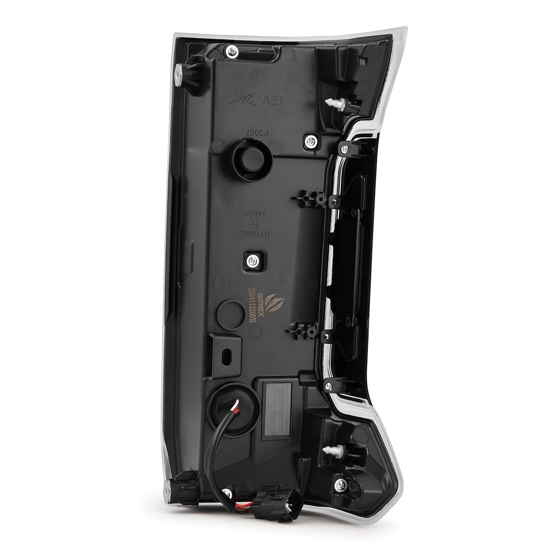 Alpharex USA Tail Light Assembly, Nova-Series, Prismatic LED, Clear/ Smoke Polycarbonate Lens, Alpha-Black Polypropylene Housing – 679030