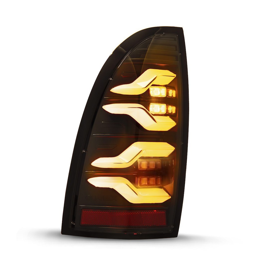 Alpharex USA Tail Light Assembly, Luxx-Series, LED, Smoke Lens, Black Housing – 680050