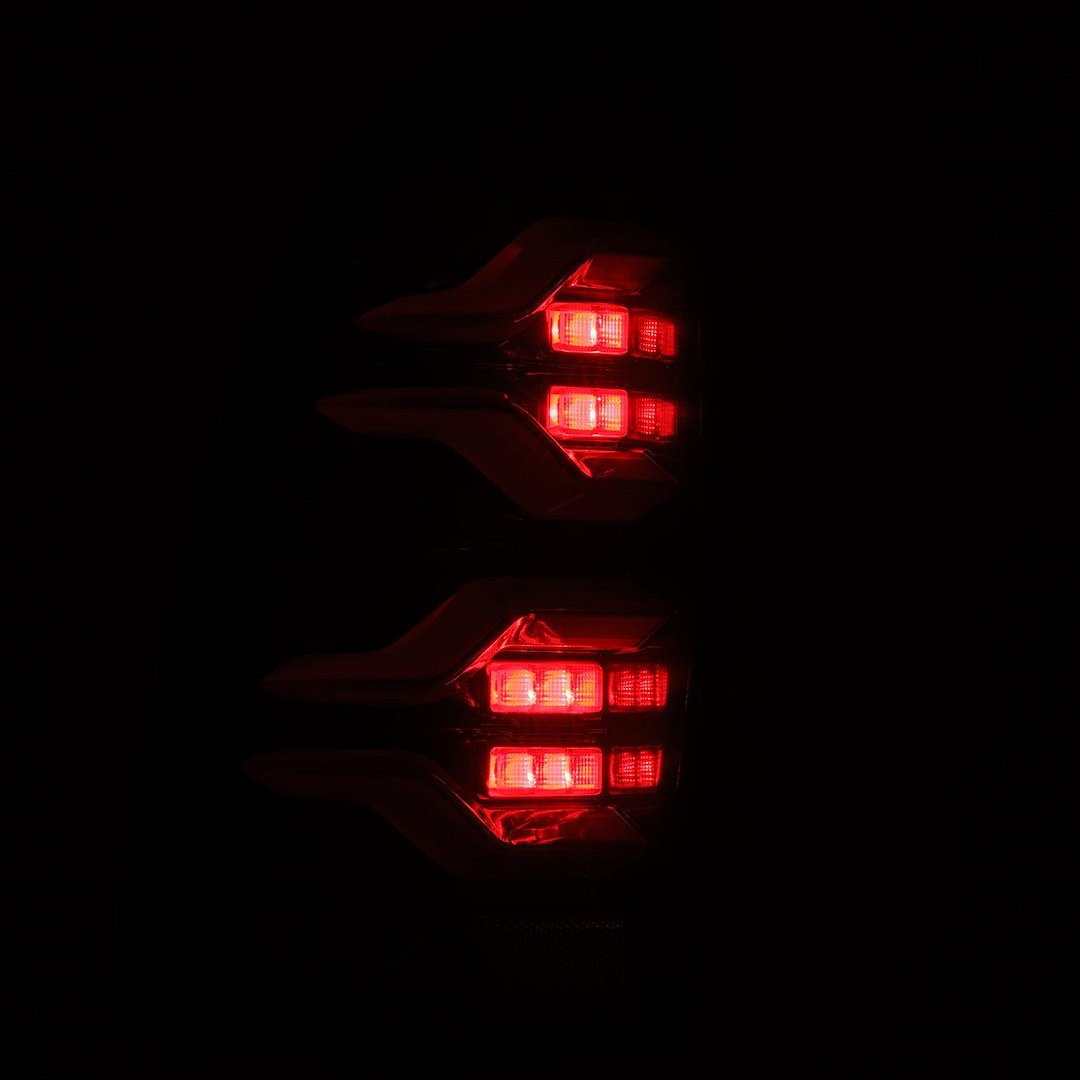 Alpharex USA Tail Light Assembly, Luxx-Series, LED, Smoke Lens, Black Housing – 680050