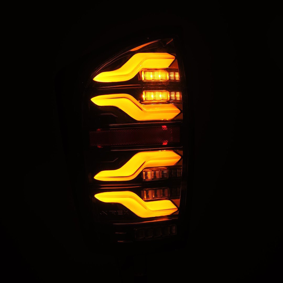 Alpharex USA Tail Light Assembly, Luxx-Series, LED, Smoke Lens, Alpha Black Housing – 680080
