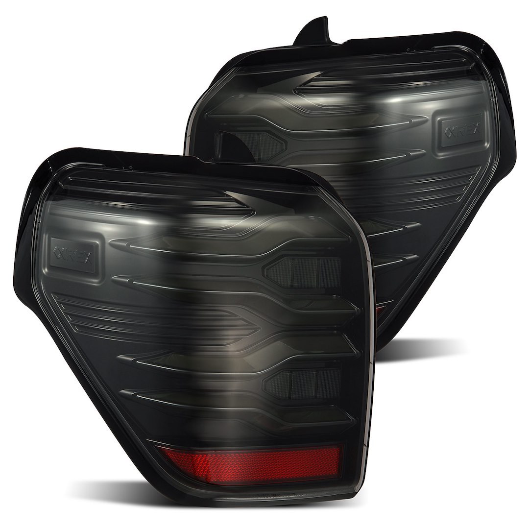 Alpharex USA Tail Light Assembly, Luxx-Series, LED, Smoke Lens, Alpha Black Housing – 690030