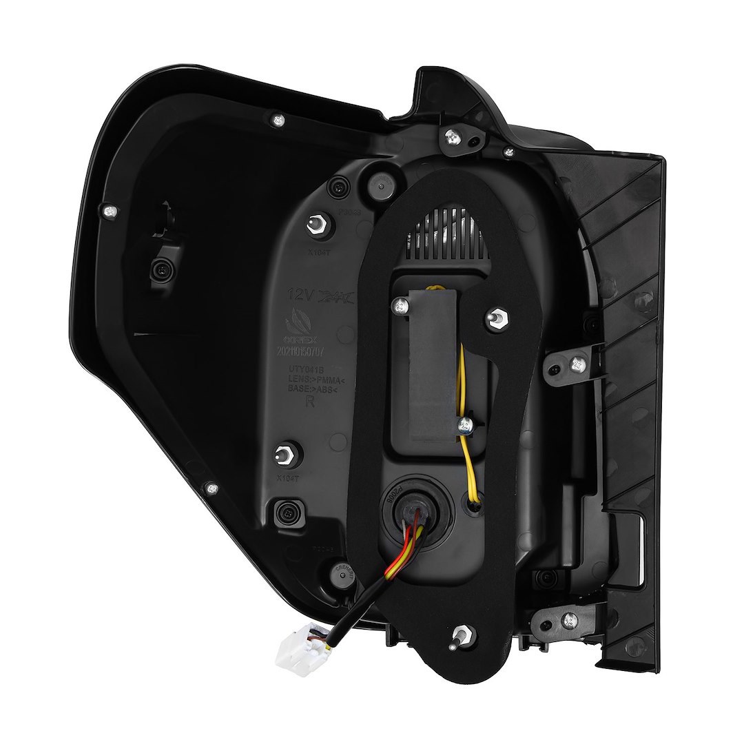 Alpharex USA Tail Light Assembly, Luxx-Series, LED, Smoke Lens, Alpha Black Housing – 690030