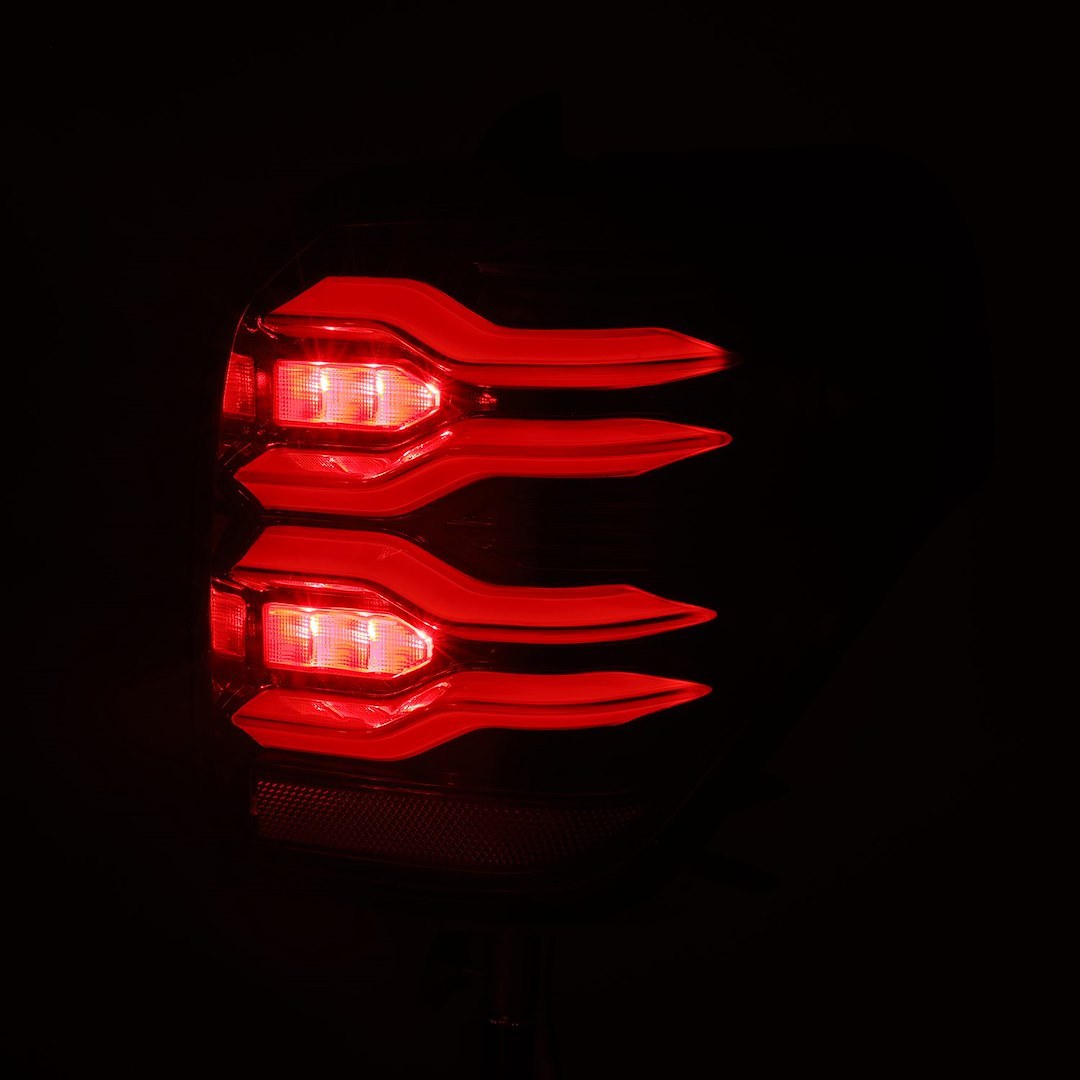 Alpharex USA Tail Light Assembly, Luxx-Series, LED, Smoke Lens, Alpha Black Housing – 690030