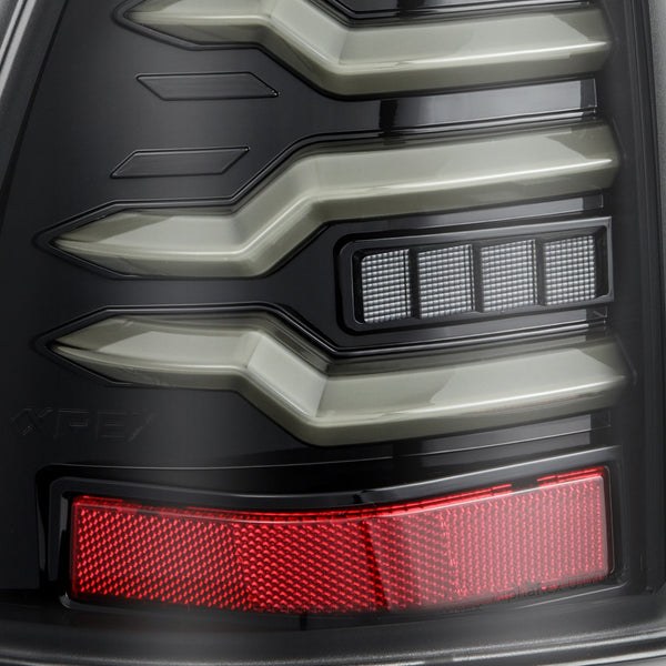 Alpharex USA Tail Light Assembly, Luxx-Series, LED, Clear Lens, Alpha-Black Polypropylene Housing – 690070
