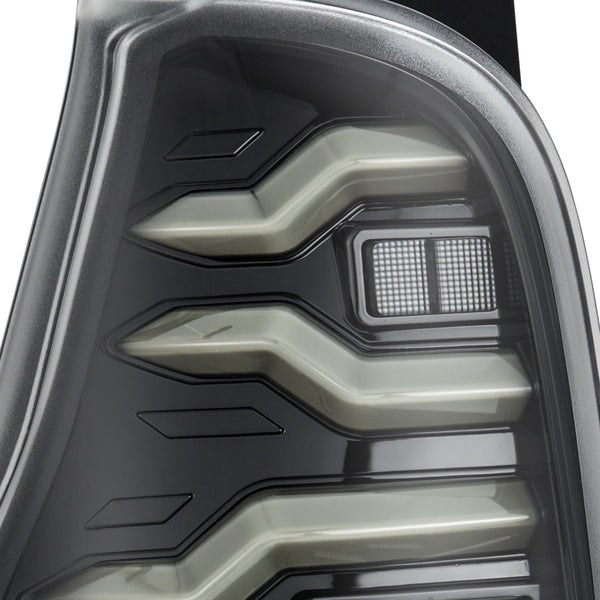 Alpharex USA Tail Light Assembly, Luxx-Series, LED, Clear Lens, Alpha-Black Polypropylene Housing – 690070