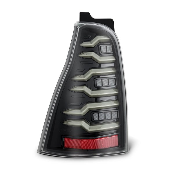 Alpharex USA Tail Light Assembly, Luxx-Series, LED, Clear Lens, Alpha-Black Polypropylene Housing – 690070