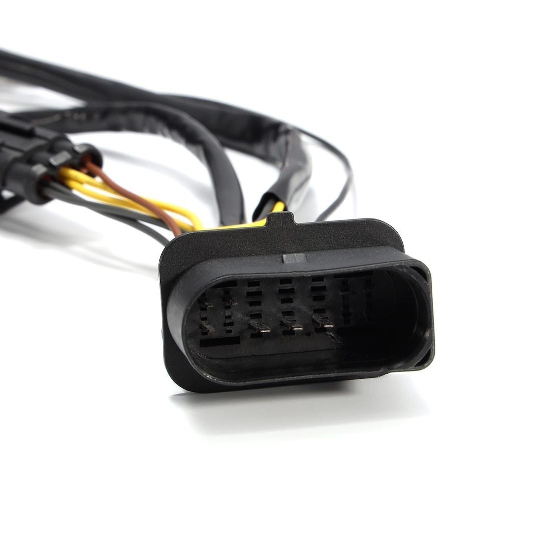 Alpharex USA Headlight Wiring Harness, For Use with Alpharex Projector Headlights, For Use with LED/ Halogen Bulbs, Set of 2 – 810003