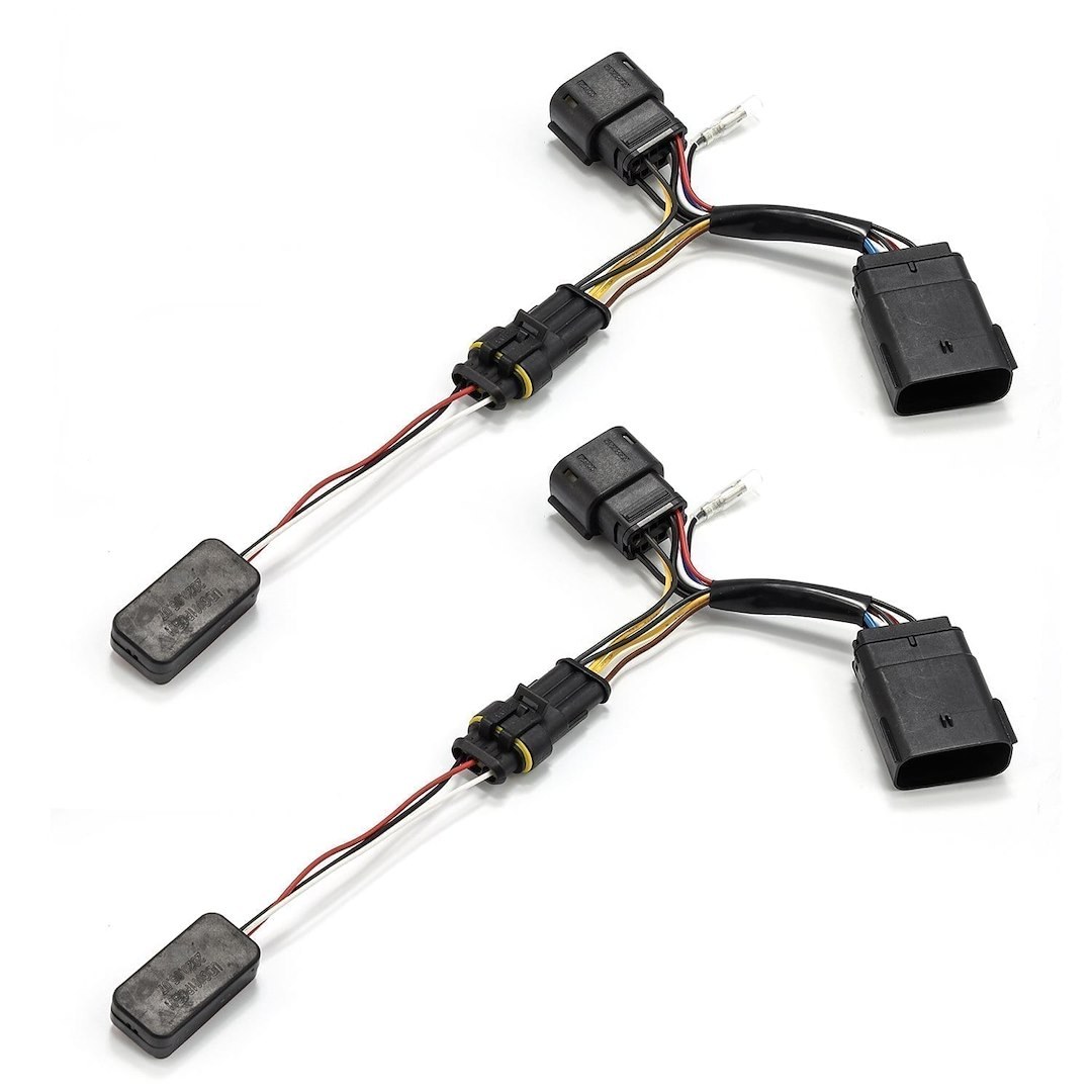 Alpharex USA Headlight Wiring Harness, For Use with Alpharex Projector Headlights, For Use with LED/ Halogen Bulbs, Set of 2 – 810016