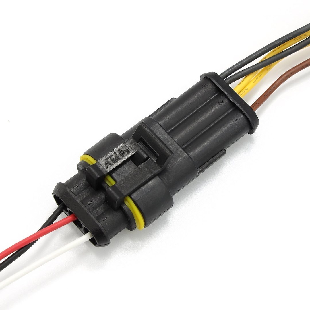 Alpharex USA Headlight Wiring Harness, For Use with Alpharex Projector Headlights, For Use with LED/ Halogen Bulbs, Set of 2 – 810016