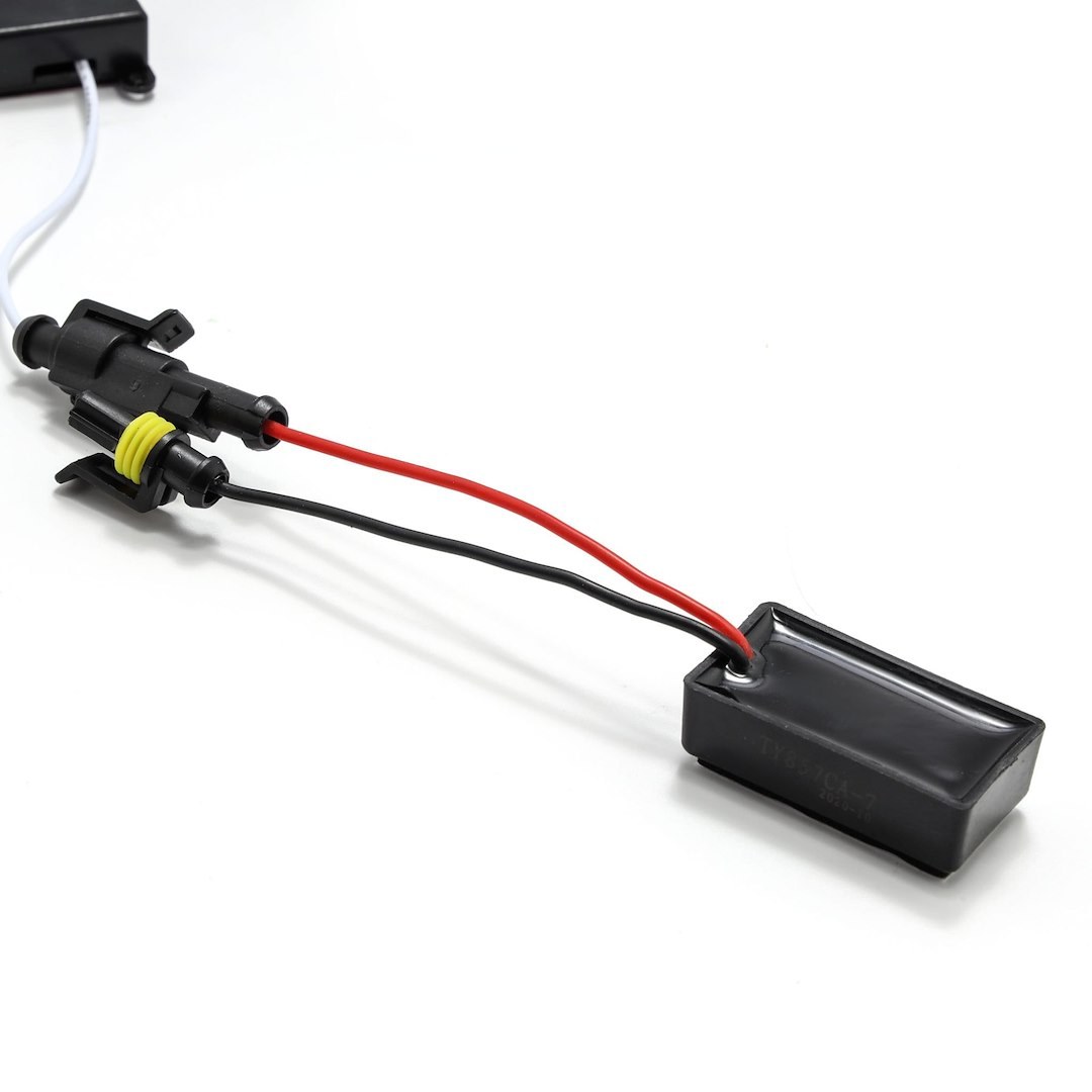 Alpharex USA Headlight Wiring Harness, For Use with Alpharex Projector Headlights, For Use with LED Bulbs, Set of 2 – 810018