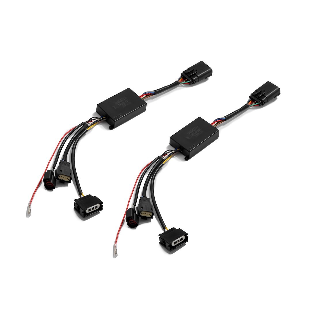 Alpharex USA Headlight Wiring Harness, For Use with Alpharex Luxx-Series/ Nova-Series Projector Headlights, For Use with LED Bulbs, Set of 2 – 810028
