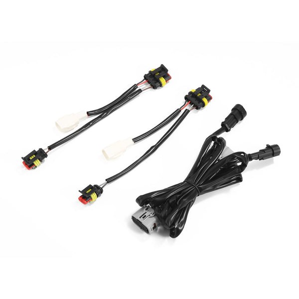 Alpharex USA Headlight Wiring Harness, For Use with Alpharex Luxx-Series/ Nova-Series Reflector Headlights, For Use with LED Bulbs, Set of 2 – 810029