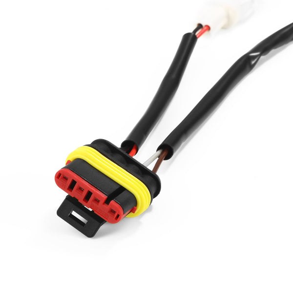 Alpharex USA Headlight Wiring Harness, For Use with Alpharex Luxx-Series/ Nova-Series Reflector Headlights, For Use with LED Bulbs, Set of 2 – 810029
