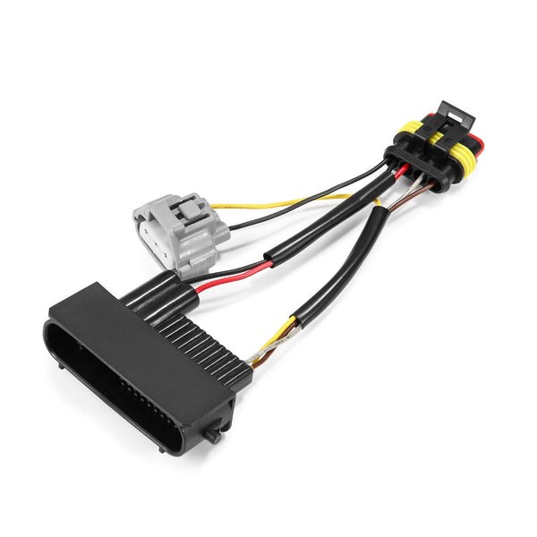 Alpharex USA Headlight Wiring Harness, For Use with Alpharex Luxx-Series/ Nova-Series Projector Headlights, For Use with LED Bulbs, Set of 2 – 810030