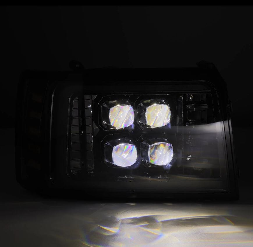 Alpharex USA Headlight Assembly, Nova-Series, Projector Beam with White/ Amber Daytime Running Light and Amber Sequential Turn Signal Light – 880269