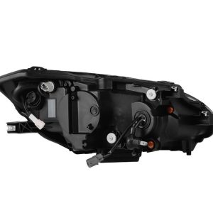 Alpharex USA Headlight Assembly, Luxx-Series, Projector Beam with White/ Amber Daytime Running Light and Amber Sequential Signal – 880270