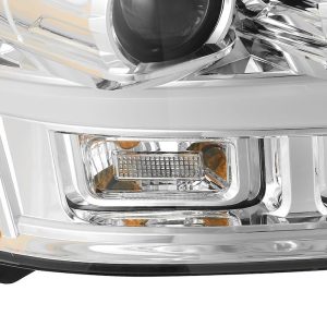 Alpharex USA Headlight Assembly, Pro-Series, Projector Beam with White Daytime Running Light/ Amber Sequential Turn Signal Light, Halogen – 880298
