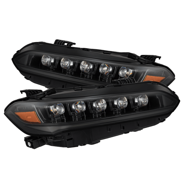 Alpharex USA Headlight Assembly, Nova-Series, Projector Beam with White/ Amber Daytime Running Light and Amber Sequential Turn Signal Light – 880349