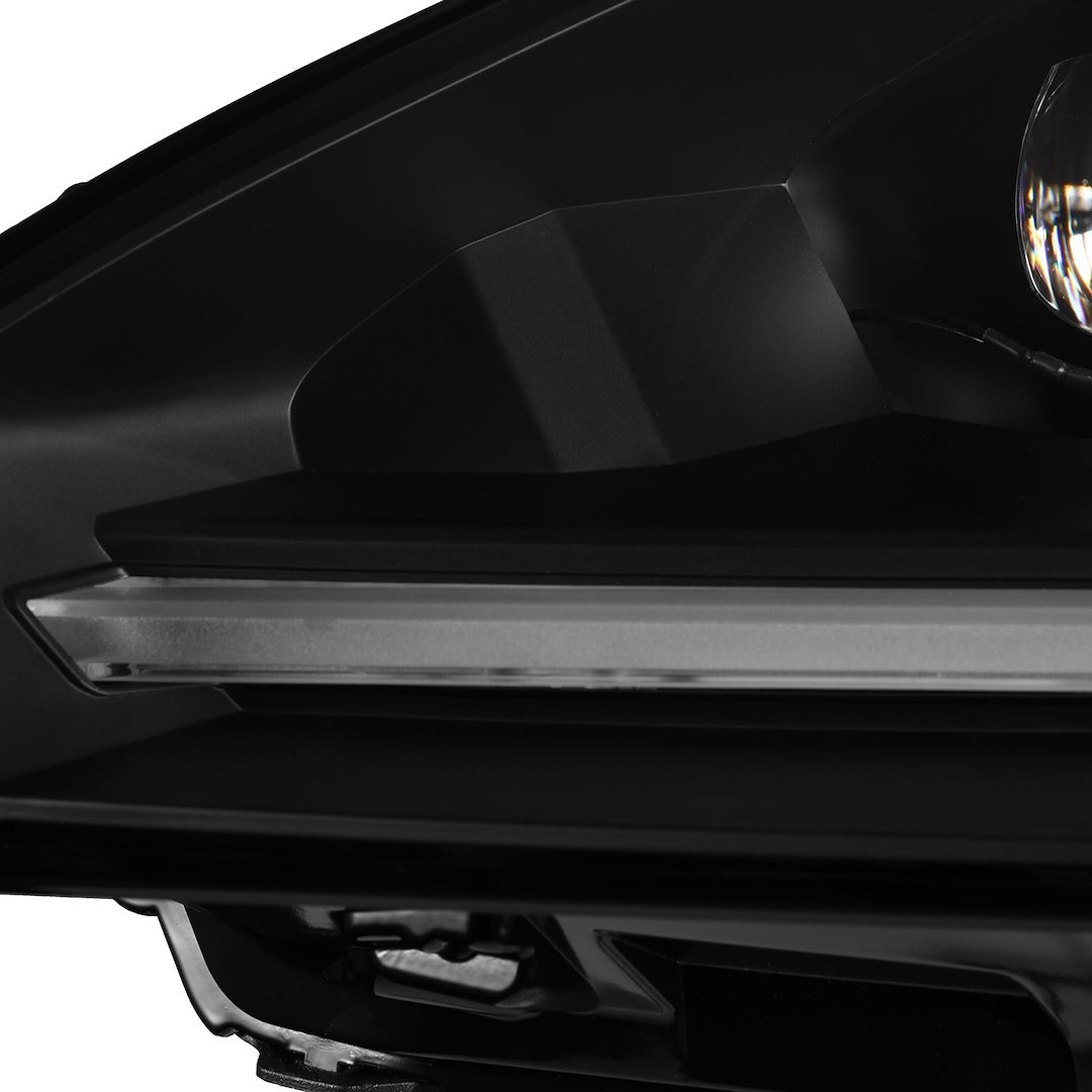 Alpharex USA Headlight Assembly, Nova-Series, Projector Beam with White/ Amber Daytime Running Light and Amber Sequential Turn Signal Light – 880359
