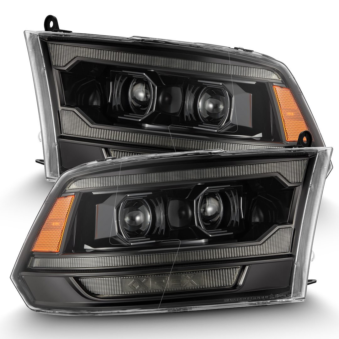 Alpharex USA Headlight Assembly, Luxx-Series, LED Bulb, Projector Beam with Daytime Running Light/ Sequential Signal – 880560
