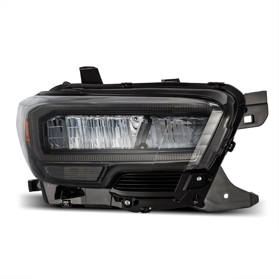 Alpharex USA Headlight Assembly, Luxx-Series, Crystal Beam with White Daytime Running Light/ Sequential Amber Turn Signal Light – 880702