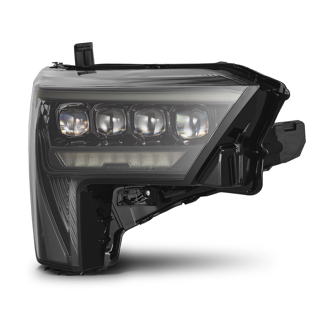 Alpharex USA Headlight Assembly, Nova-Series, LED Bulb, Projector Beam with Amber Daytime Running Light/ Amber Sequential Signal – 880871